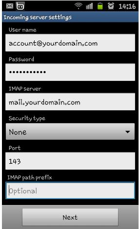 วิธีการตั้งค่าอีเมล์บนเครื่องโทรศัพท์มือถือระบบ Android-3 แนะนำโดย webhostthai.com web hosting ไทย วิธีการตั้งค่าอีเมล์บนเครื่องโทรศัพท์มือถือระบบ Android-3 แนะนำโดย webhostthai.com web hosting ไทย