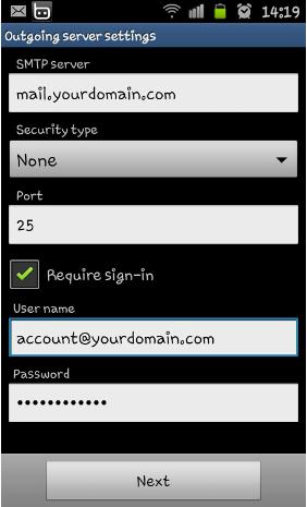 วิธีการตั้งค่าอีเมล์บนเครื่องโทรศัพท์มือถือระบบ Android-4 แนะนำโดย webhostthai.com web hosting ไทย วิธีการตั้งค่าอีเมล์บนเครื่องโทรศัพท์มือถือระบบ Android-4 แนะนำโดย webhostthai.com web hosting ไทย