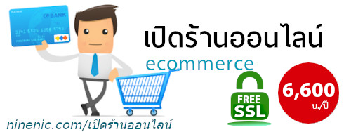 เว็บไซต์สำเร็จรูป สำหรับร้านออนไลน์ อีคอมเมอร์ส  Ninenic